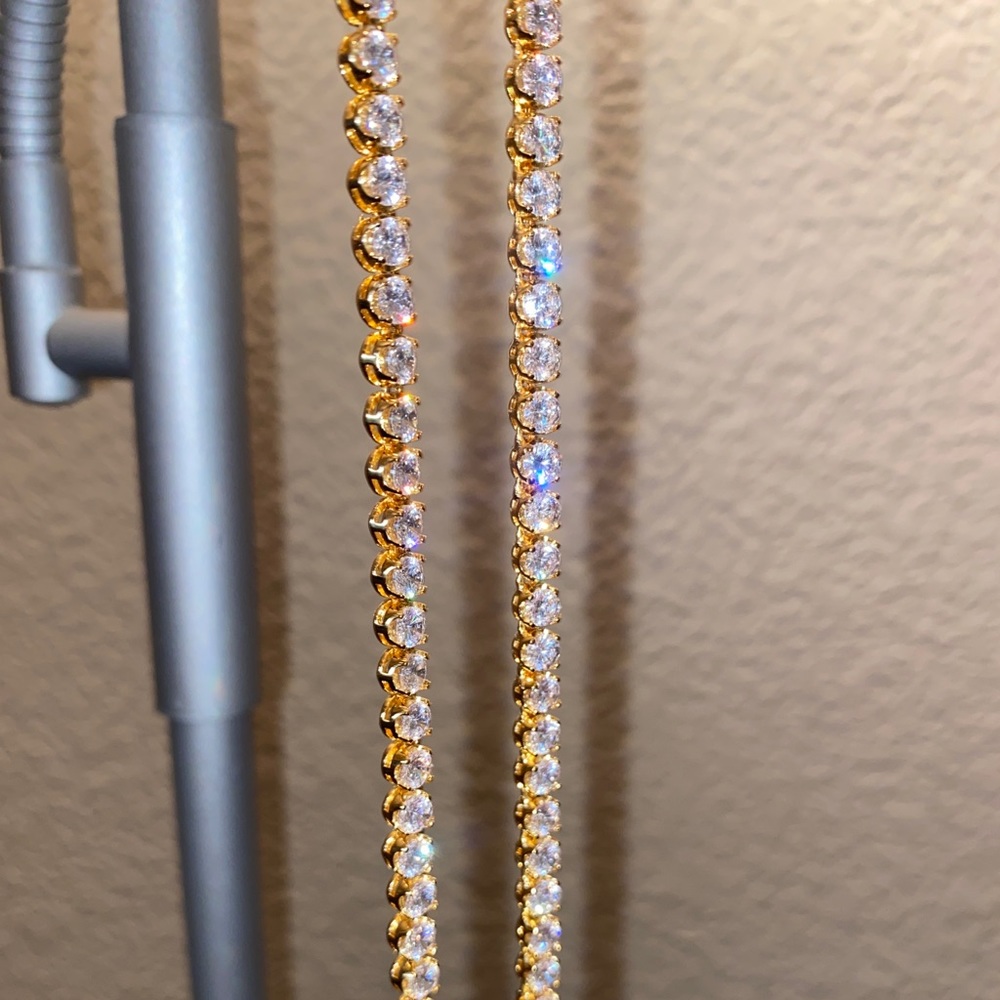 Cernucci 5MM Round Tennis Chain (20 inches/Gold)